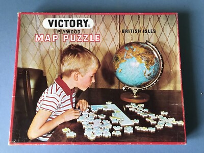 Kartenpuzzle - Britische Inseln - Sieg, Sperrholzpuzzle, vollständig