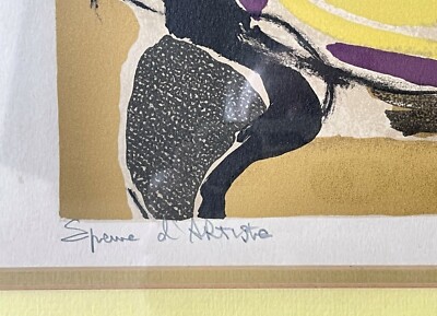 Alfred Defossez (French 1932-) Color Lithograph Still Life, Signed