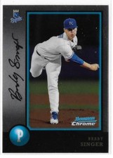 2018 BOWMAN CHROME DRAFT - 1998 20TH ANNIVERSAY - BRADY SINGER