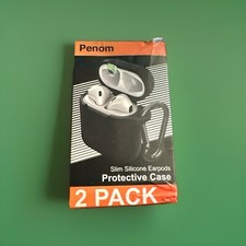 Penom Slim Silicone EarPods Protective Case 2 Pack NEW