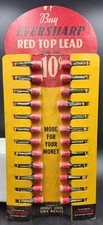 Vintage Eversharp Red top pencil lead School Pack Store Display 10 Cent