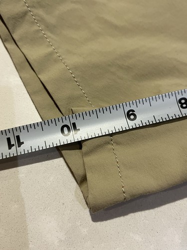 Pantaloncini Patagonia uomo 40 misto nylon marrone escursionismo escursionismo davanti piatto 10 pollici cuciture interne - Foto 5 di 7