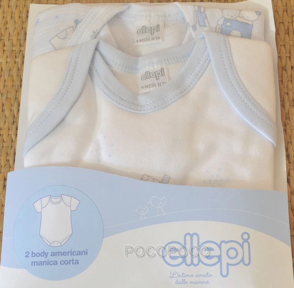 2 Body Kurze Ärmel Neu Geboren Baumwolle Ellepi