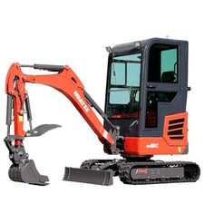 HUAYEE HY20C FREE SHIP 2Ton Kubota D902 Diesel 16HP Mini Excavator& Enclosed Cab