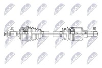 NTY Antriebswelle Links, Vorderachse U.A. FüR CitroËN, Peugeot