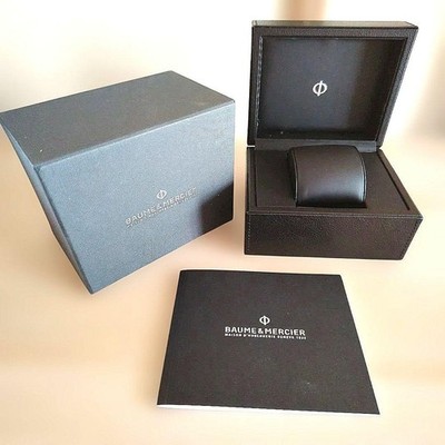 Baume & Mercier Watch Box Set Genuine Empty Outer & Inner Boxes Logo Used