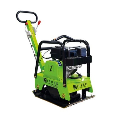 Zipper Benzin-Rüttelplatte ZI-RPE125 4,1kW 25kN 400x630mm Inkl. Fahrwerk