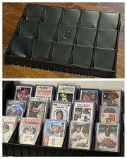 Card Display/organizing Tray—Designed Especially To Fit 3”x4” Top-Loaders READ