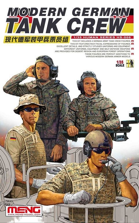 Meng Model HS-006 - 1:35 Modern German Tank Crew - New