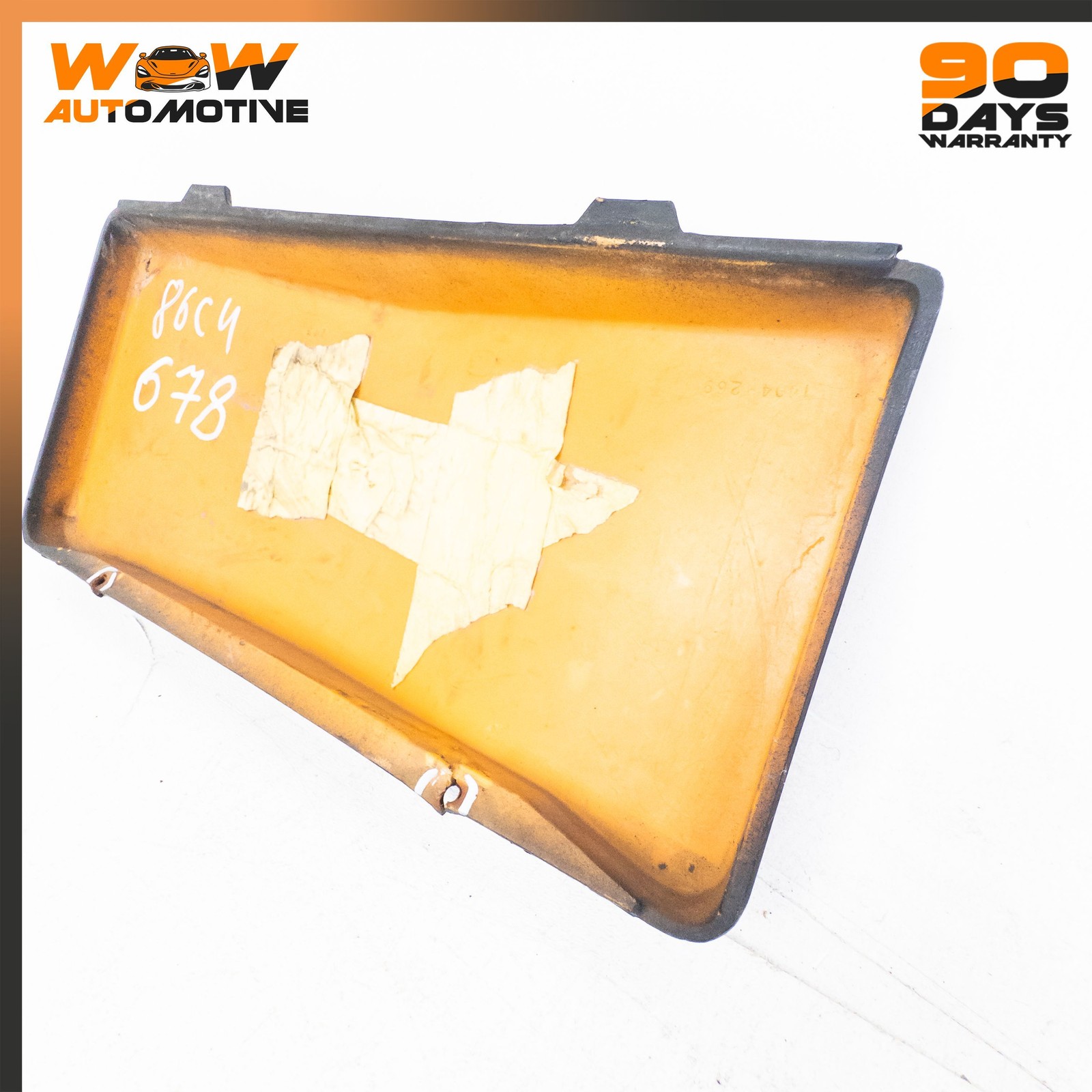 84-90 CHEVROLET CORVETTE C4 FRONT BUMPER LICENSE NAMEPLATE PANEL BLACK OEM