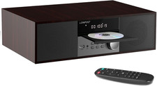 Bluetooth Stereo System for Home, 40W CD Player with FM Radio Built-In DSP, 3"