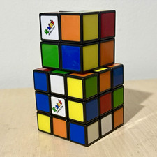 Rubik's Lot of 2 Cube Twist Puzzles 3x3x3  2x2 Plastic Multicolor