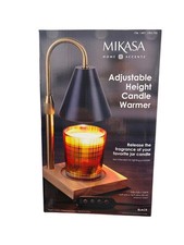 Mikasa Adjustable Height Candle Warmer Black/Gold 4 Brightness Heat Settings