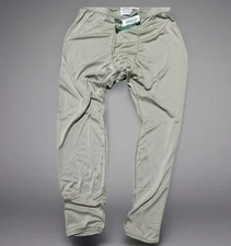 Milliken Mens L Military Long Drawers Tan Lightweight Cold Weather Stretch New