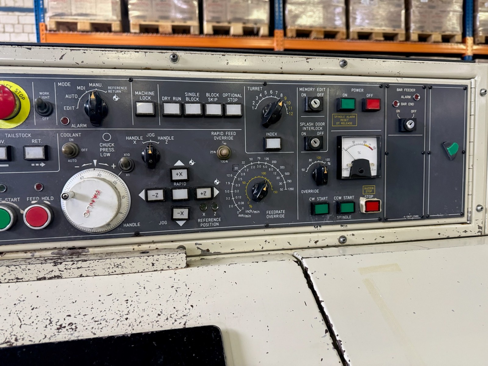 Dainichi F20 CNC Drehmaschine Fanuc 0-T Steuerung 12-fach Revolver – Bild 3