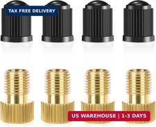 Brass Presta Valve Adapter to Convert Presta to Schrader and Inflate Tires with