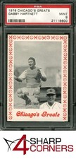 1976 CHICAGO'S GREATS GABBY HARTNETT HOF POP 2 PSA 9