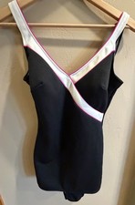 Vintage 60 s Pin Up Robby Len Bullet Bra One Piece Swimsuit Size 12 Pristine