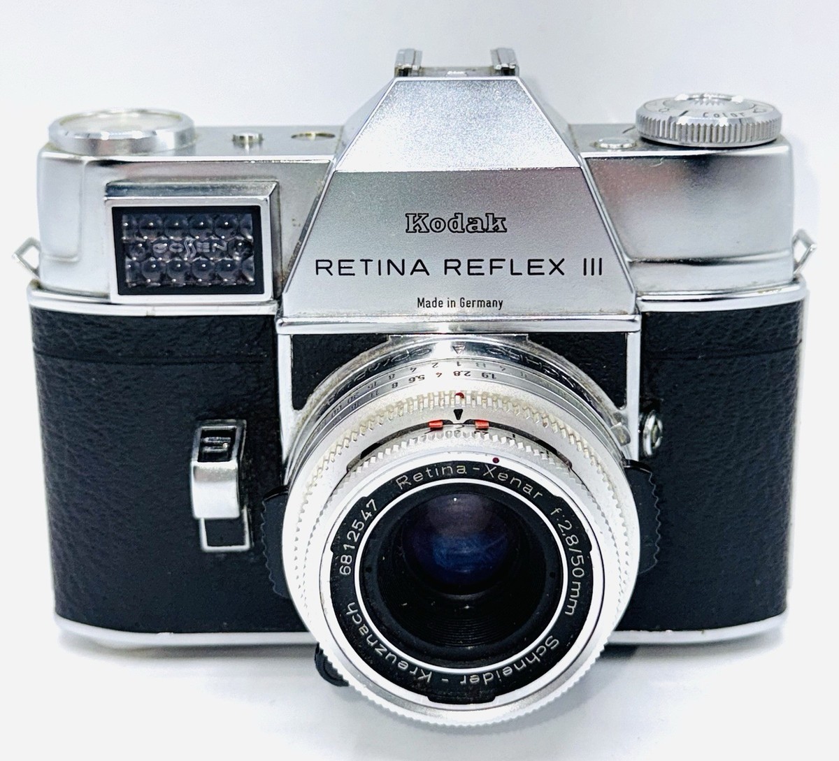 Kodak Retina Reflex III 35mm Film Camera w 50mm f/2.8 Fixed Focal