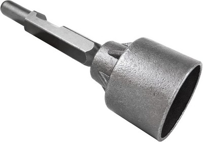 JACKCHEN 30 mm Hex Shank T Post Driver Pile Socket,30mm Demo Hammer Attachment
