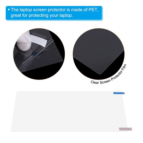 Clear Laptop Screen Protector Film 268mmx150mm for Laptop 12.6 Inch 16:9 2Pcs - Photo 4/6