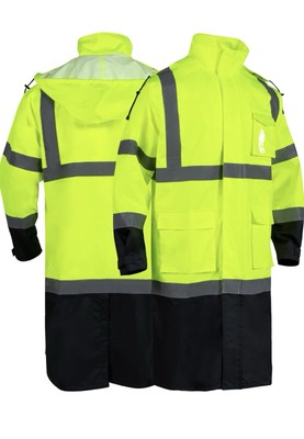 VENDACE Hi Vis Safety Long Waterproof Jacket