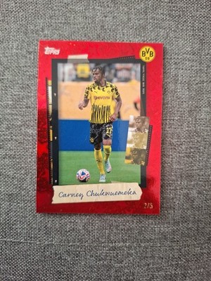 2025-26 Topps Focus BVB 09 Borussia Dortmund  Red Carney Chukwuemeka 2/5