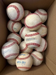 Used Leather Baseballs Lot of Rawlings R100H3 & Rawlings Minor League