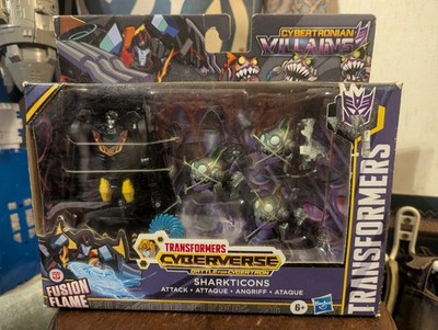 Transformers Cyberverse Sharkticons Attack Cybertronian Villains Figure Set MISB
