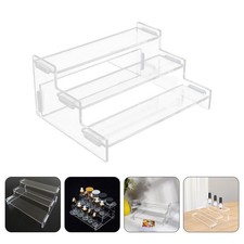 Three Tier Acrylic Perfume Stand Organizer for Dresser Doll Toy Storage Rack