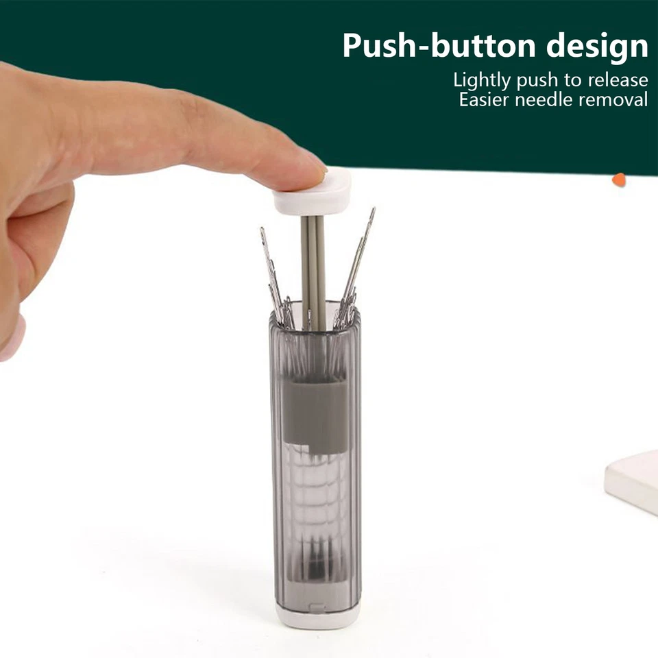 Caja organizadora de hilo de aguja de coser magnética portátil Foto 4 de 4