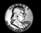 1958 D # 3  50C FRANKLIN HALF DOLLAR