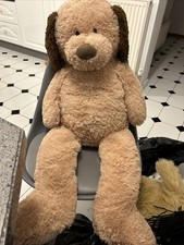 Asda shaggy beige puppy dog soft toy plushie teddy plush toy