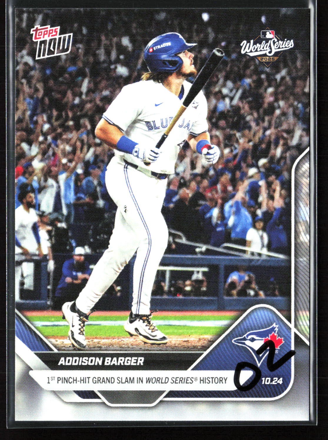 Addison Barger #897 2025 Topps Now Toronto Blue Jays