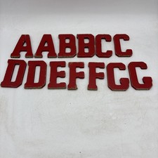 Vintage Wood ABC Craft Letters Novelty DYI Decoration Red