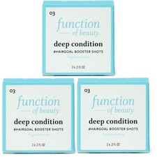 3 Boxes Function of Beauty Deep Conditioning Booster Shots, Apple Extract .2ozx2