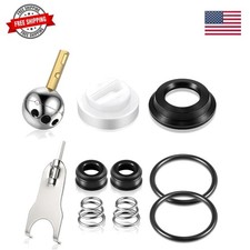 Single Handle Faucet Repair Kit with RP212 Stainless Steel Ball Valves and Kn...