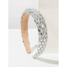 Embellished white and silver Crystal Headband