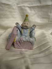 Vtg 1984 Cabbage Patch Kids Doll Mini Porcelain Figure