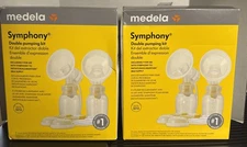 2 X Medela Symphony Double Pumping Kit’s Open Box’s 2nd Box Missing Tubes & Caps