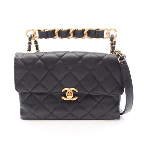Chanel Matelasse Small Flap Shoulder Bag Leather AS3227 r0_0928
