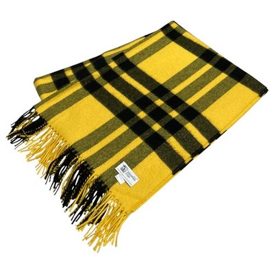 Johnstons of Elgin Drawer Exclusive Large Cashmere Stole/Scarf Yellow Women USED