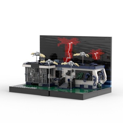 Eddie Munson's Campervan 1076 Pieces from Science Fiction Horror MOC Build Gift