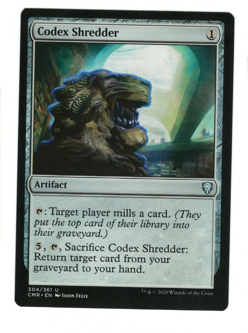 Codex Shredder 304 Uncommon Commander Legends Magic: The Gathering Near Mint