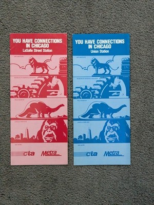 2 Stück CTA / Metra / Pace Chicago Guides