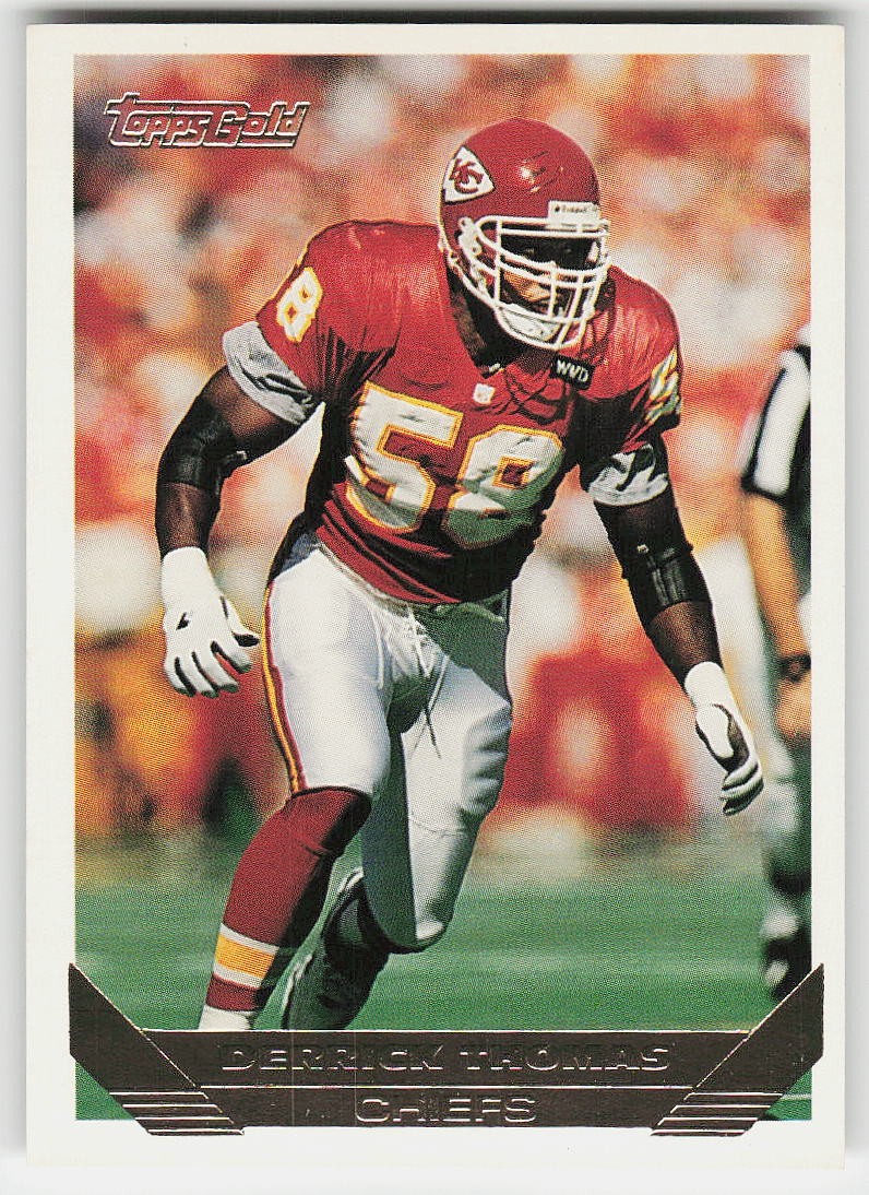 1993 Topps #168 Derrick Thomas FOOTBALL Kansas City Chiefs