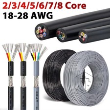 Shielded Stranded Wire 2/3/4/5/6/7/8 Core 18/20/22/24/26/28 AWG CNC Signal Cable