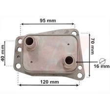 VAN WEZEL Ölkühler passend für Ford Mondeo V Turnier Kuga II DM2 2.0 TDCi 4x4