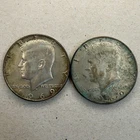 TWO (2) 1969-D 40% Silver Kennedy 50C