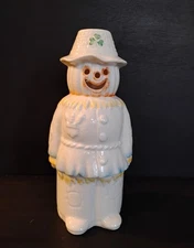 Belleek Irish Scarecrow Halloween Tea Light Holder Excellent Condition